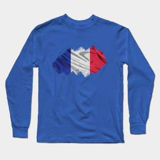 French Flag Long Sleeve T-Shirt